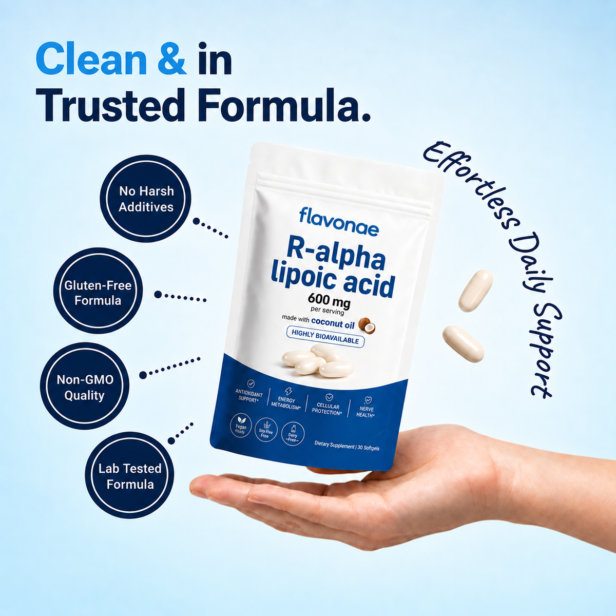 Pure R-Alpha Lipoic Acid for Nerve Health